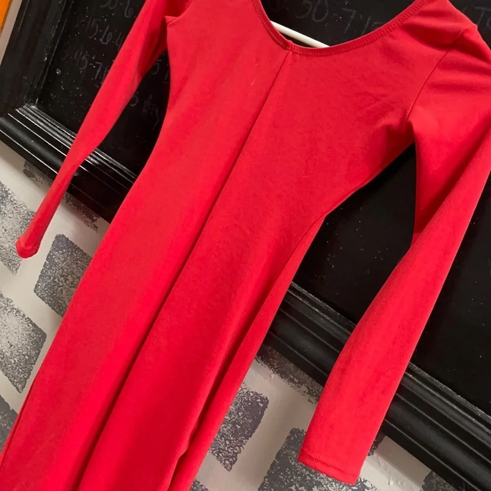 NWOT kid’s red Capezio bodysuit